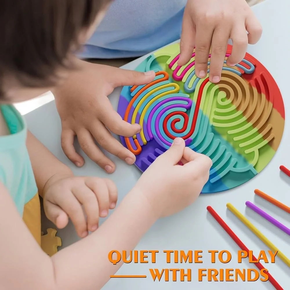 Colorful Sensory Activity Board Toy 4 Kids Stress Anxiety Autistic ADHD.3+ NWT